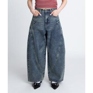 ジーンズ デニム デニムパンツ サイドポケットバレルデニムパンツ レディース メンズ