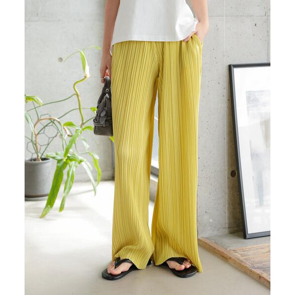 パンツ セルフカットプリーツパンツ レディース