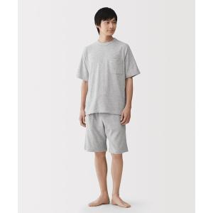 パジャマ 紳士　着るタオル　両面パイル　半袖ルームウェアセット メンズ レディース｜ZOZOTOWN Yahoo!店