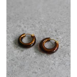 イヤリング べっ甲風フープイヤリング レディースの買取情報