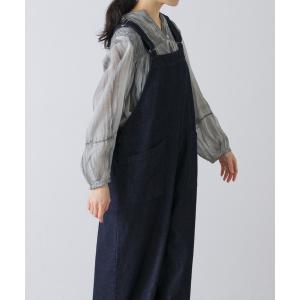 ブラウス シャツ ピグメントダイピンタックブラウス レディース