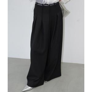 ワイドパンツ パンツ ハイウェストタックワイドパンツ chw26s165 レディース メンズ
