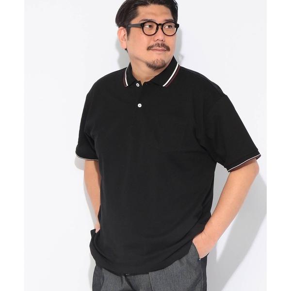 ポロシャツ ポロシャツ 半袖 メンズ 大きいサイズ ドライ 鹿の子 ライン B＆T CLUB (ビー...