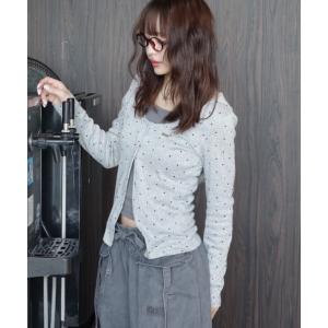 tシャツ フード付きレイヤードロンT レディース
