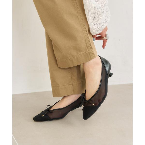 パンプス 「追加」3.5cmチュールバレエパンプス