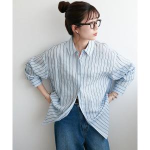 ブラウス シャツ 「marusara」モールストライプシャツ レディース