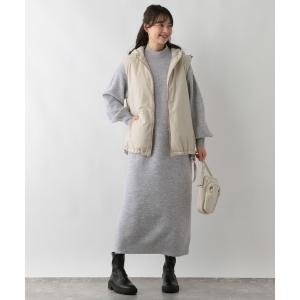 「GLOBAL WORK Smile Seed Store」 長袖ワンピース MEDIUM 杢グレー レディース