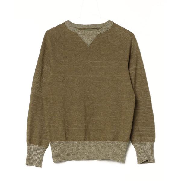 「Nigel Cabourn」 長袖ニット 48 イエロー メンズ