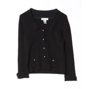 「NINE WEST」 ニットカーディガン S ブラック レディース