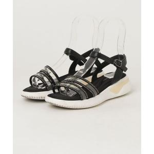 「coca（ANDEX shoes product）」 フラットサンダル 23cm ブラック レディース