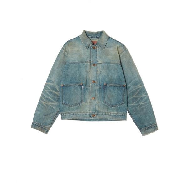 デニムジャケット gジャン DISTRESED MODERN DENIM JACKET メンズ