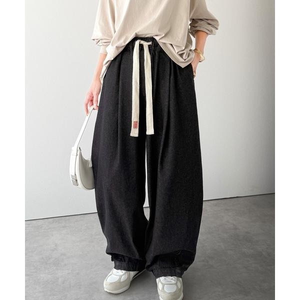 「Java」 デニムパンツ MEDIUM ブラック レディース