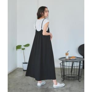 「titivate」 キャミソールワンピース S ブラック レディース