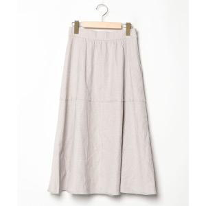 「en recre」 フレアスカート 2 ライトグレー レディース