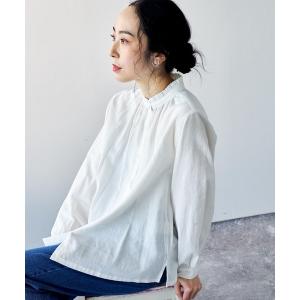 「studio CLIP」 長袖ブラウス MEDIUM オフホワイト レディース
