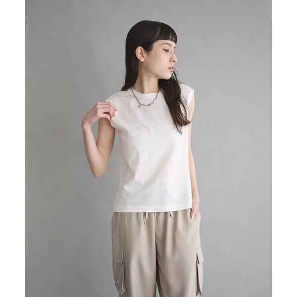 tシャツ 「日本製」ライトタッチノースリプルオーバー レディース