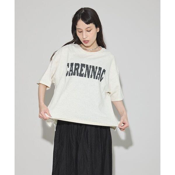 tシャツ 「日本製」CARENNACラフィーロゴTシャツ レディース