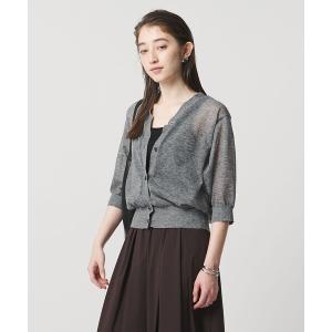 カーディガン シアー Vネック カーディガン ‐ウォッシャブル‐ レディース