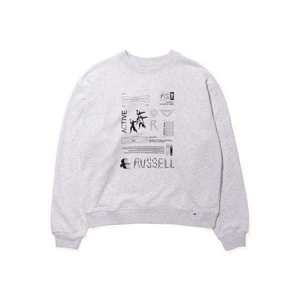 tシャツ 「RUSSEL」211261-011 Wmns Nu BlendSweat Crew Gr...