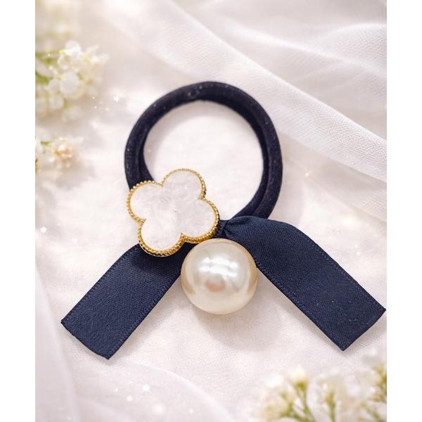 ヘアゴム FReePLACe/クローバー スクエア モチーフヘアゴム R0179