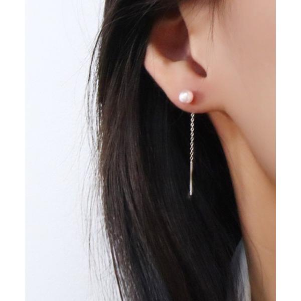 ピアス FReePLACe/1粒 チェーンピアス R0185 レディース