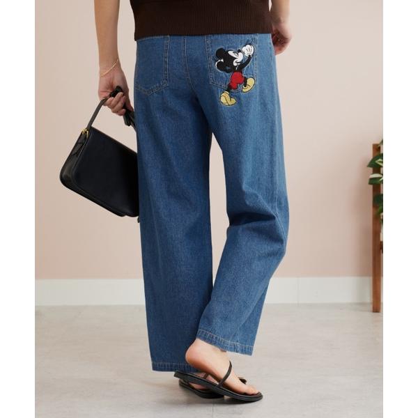 ジーンズ デニム デニムパンツ 「Ｄｉｓｎｅｙ」「ミッキー」刺しゅうデニムパンツ６３ レディース