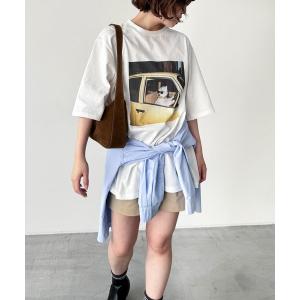 tシャツ 半袖 Lakey Park　driving dog Tシャツ レディース