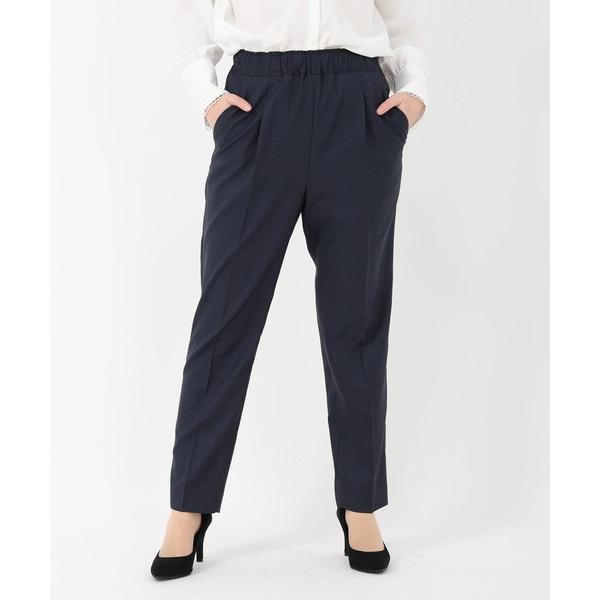 スラックス パンツ ジュエルストレッチ_センタープレスパンツ　ロングパンツ レディース