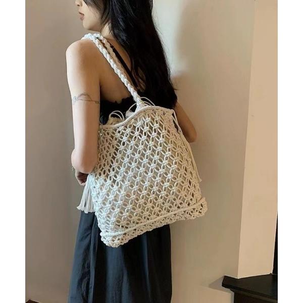 ショルダーバッグ バッグ クロッシェ かぎ編み トートバッグ レディース