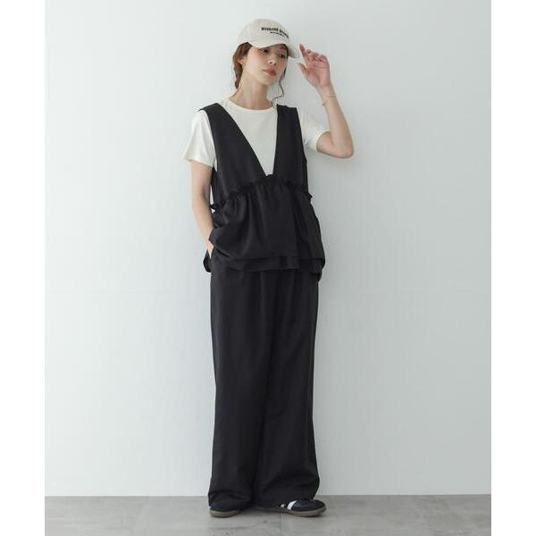 パンツ ペプラムフリルアソートオールインワン レディース