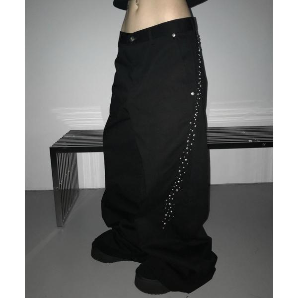 ワイドパンツ パンツ shinning cotton wide slacks レディース