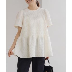 ブラウス シャツ 「リクエストにつき待望の再入荷!!」「新作 4/10発売」「SONO/ソーノ」フロートバルーンジャガードブラウス レディース