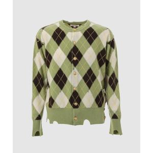 カーディガン DIAMOND SCRAPED CARDIGAN メンズ レディース