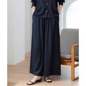 パンツ シャリサラワイドパンツ「低身長サイズあり」/661819 レディース