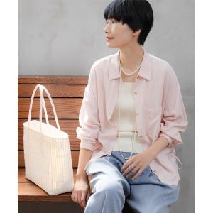 ブラウス シャツ 「UVカット・セットアップ対応」シャリサラドロストシャツ/661824 レディース