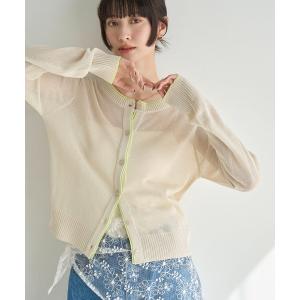 カーディガン ソフトシアー配色カーディガン レディース｜ZOZOTOWN Yahoo!店