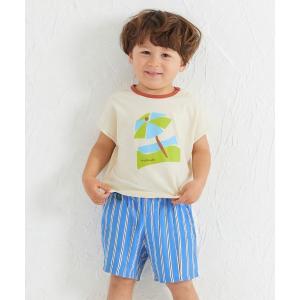セットアップ 「セットアップ」サマードロップショルダートップス＆ショートパンツ キッズ 子供服 男の子 女の子