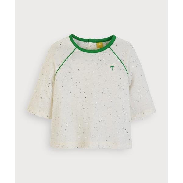 tシャツ 「SOFT＆」配色ライン7分袖Tシャツ キッズ 子供服 男の子 女の子