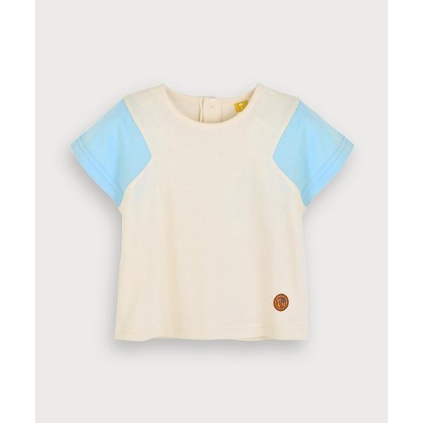 tシャツ 「SOFT＆」配色ドロップショルダー半袖Tシャツ キッズ 子供服 男の子 女の子