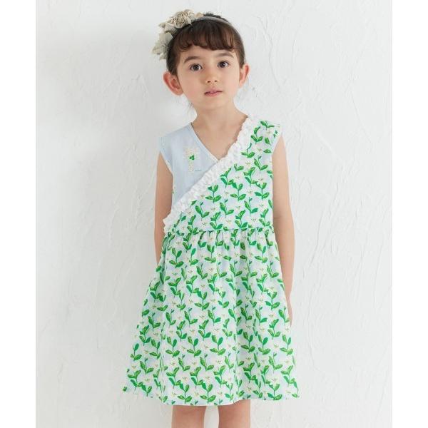 ワンピース 「MOEMUSISAN X moimoln」MIX柄ノースリーブワンピース キッズ 子供...