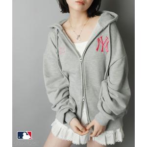 パーカー 「MLB/メジャーリーグベースボール」別注オーバーサイズジップパーカー/セットアップ対応/ユニセックス レディース メンズ