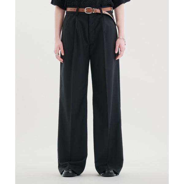 ワイドパンツ スラックス SEMI-WIDE STRAIGHT SLACKS PANTS / セミワ...