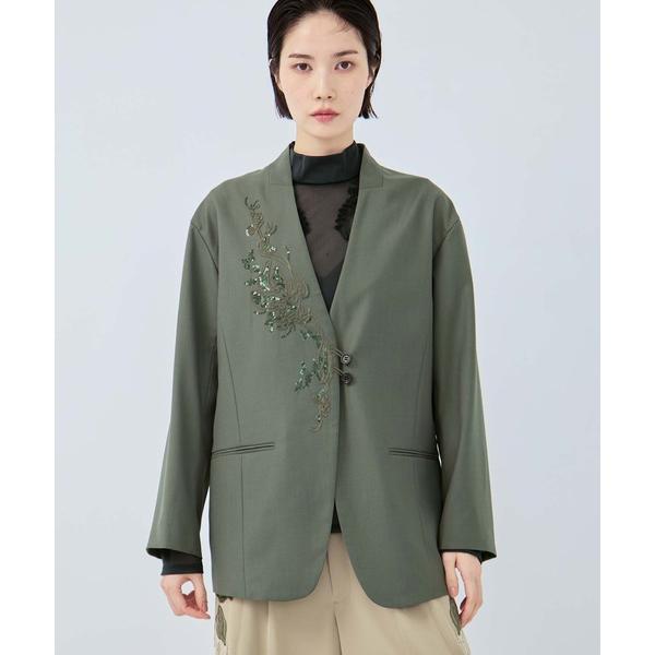 コート アウター 「MURRAL/ミューラル」Veil embroidered jacket/ヴェー...