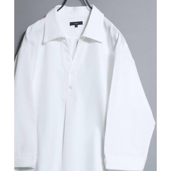 シャツ Skipper-Neck 3/4 Sleeve Shirt / 七分袖スキッパーシャツ メン...