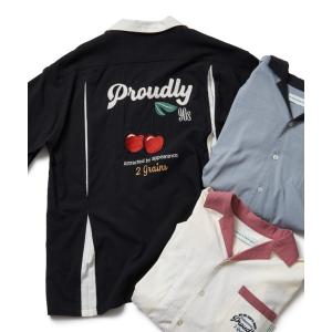 シャツ チェリーボーリングシャツ メンズ