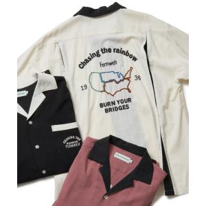 シャツ マップボーリングシャツ メンズ