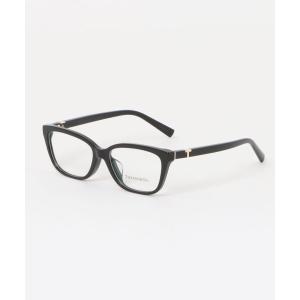 伊達メガネ メガネ 眼鏡 「ティファニー/TIFFANY＆Co.」キャットアイ メガネ TF2282F 8001 53 ブラック レディース メンズ