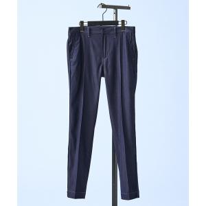 スラックス 「デニムライク」 ストレッチ テーパードスラックス メンズ レディース