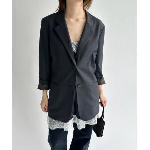 コート アウター ウーステッドジャケット レディース