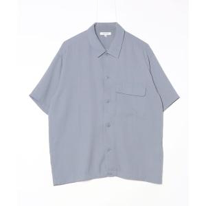 「GLOBAL WORK」 半袖シャツ M ブルー レディース